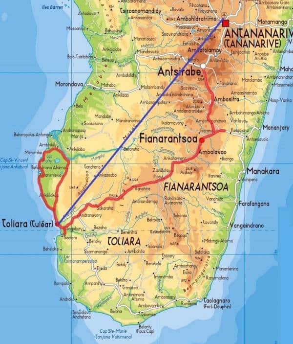 schönste Reiseroute durch Madagaskar